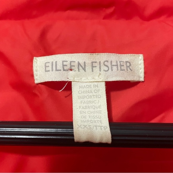 Eileen Fisher Women’s Long Down Puffer Coat Recycled Nylon Cocoon size XXS - Picture 7 of 8